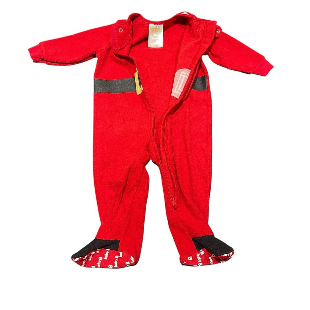 Crazy 8 & The Children's Place Boys Christmas Sleeper Pajamas Lot Of 2 Sz 6-12Mo - Picture 3 of 10
